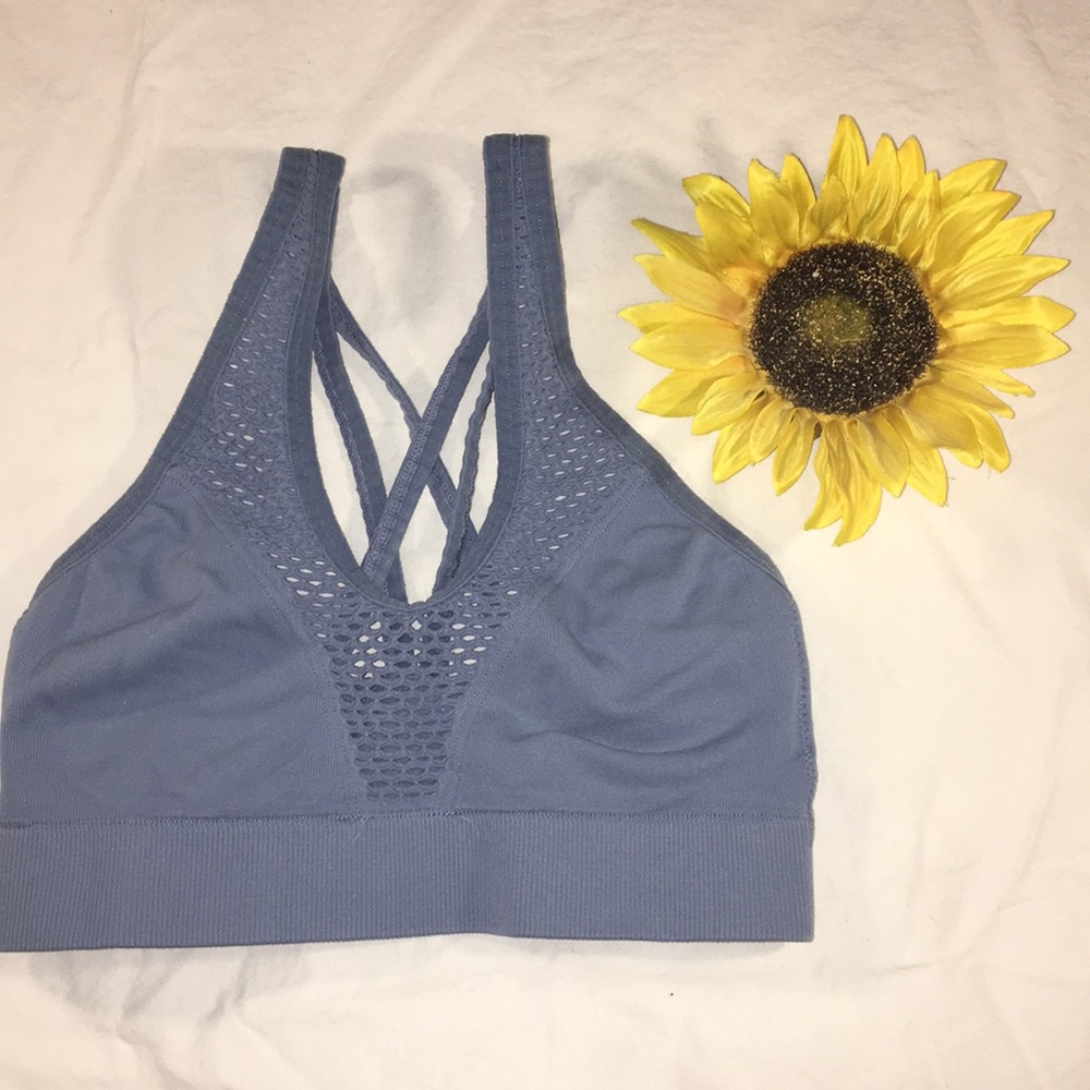 VS Mesh Blue Sports Bra